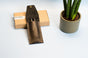 Monogram Leather Pen Case - customizable, size 15x7cm