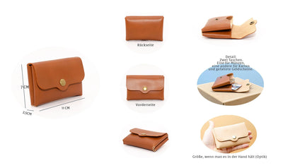 Leather Wallet Berlin Edition – Genuine Leather Handmade compact
