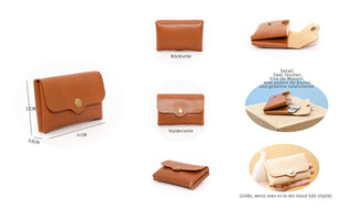 Minimalistischer Leder Geldbeutel – Handmade | Echtleder | Unikat Berlin