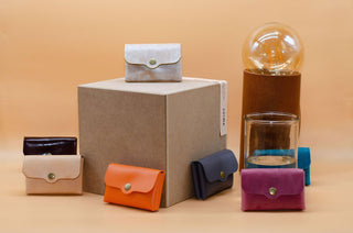 Minimalistischer Leder Geldbeutel – Echtleder | Handmade | Kompakt Berlin