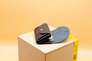 Minimalistisches Damen Portemonnaie – Handgemacht | Leder | nachhaltig