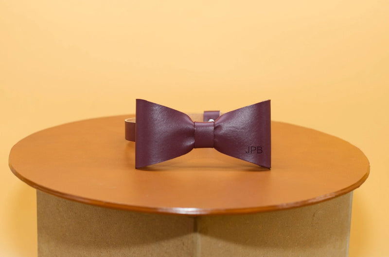 Handmade Leather Bow Tie Personalized – Elegance for Special Occasions — KATAAB