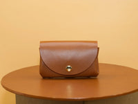 Small Women's Wallet Full-Grain Leather Handmade Berlin — Ansicht 1