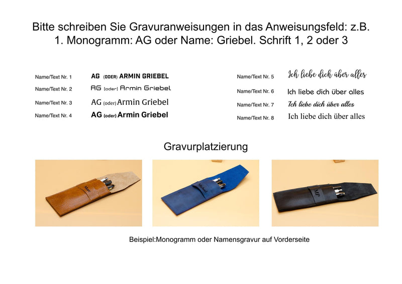 Personalizable Leather Pen Holder – Handcrafted in Berlin — Ansicht 3