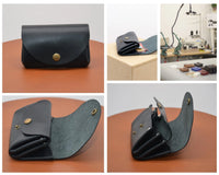 Minimalist Women's Wallet – Handcrafted Full-Grain Leather — Ansicht 3