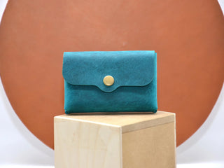 Minimalistischer Leder Geldbeutel – Echtleder | Handmade | Unisex Berlin Edition