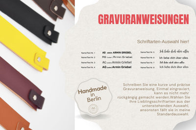 Handmade Engraved Leather Bookmark – Customizable