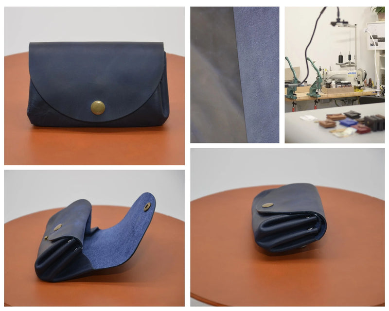 Minimalist Women's Wallet – Genuine Leather Handmade Berlin — Ansicht 3