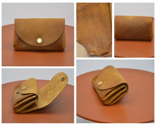 Kleiner Damen Geldbeutel – Handgemacht | Echtleder | Minimalistisch