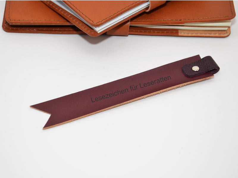 Handmade Engraved Leather Bookmark – Customizable — Ansicht 8