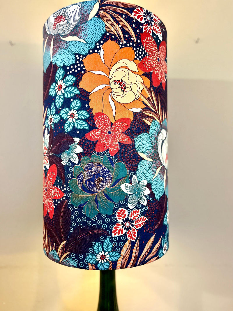 Vintage Kunstkeramik-Lampe – Bodenlampe Grün glasiert Mid Century Design — Ansicht 3
