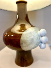 Upcycled Table Lamp made from Czech Studio Pottery – Mid Century Design — Ansicht 3
