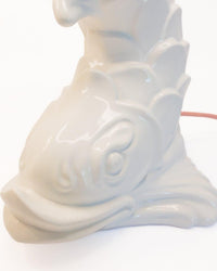 Large Capodimonte Koi Foot Porcelain Mid Century Italian Table Lamp — Ansicht 2