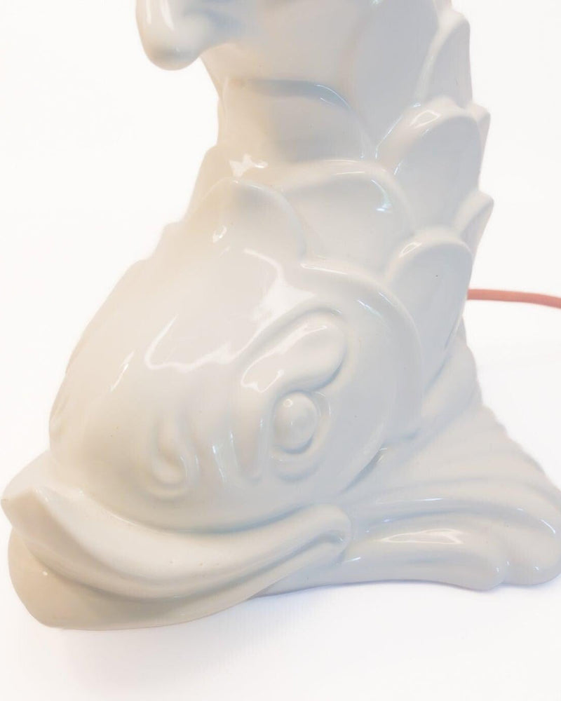 Large Capodimonte Koi Foot Porcelain Mid Century Italian Table Lamp — Ansicht 2
