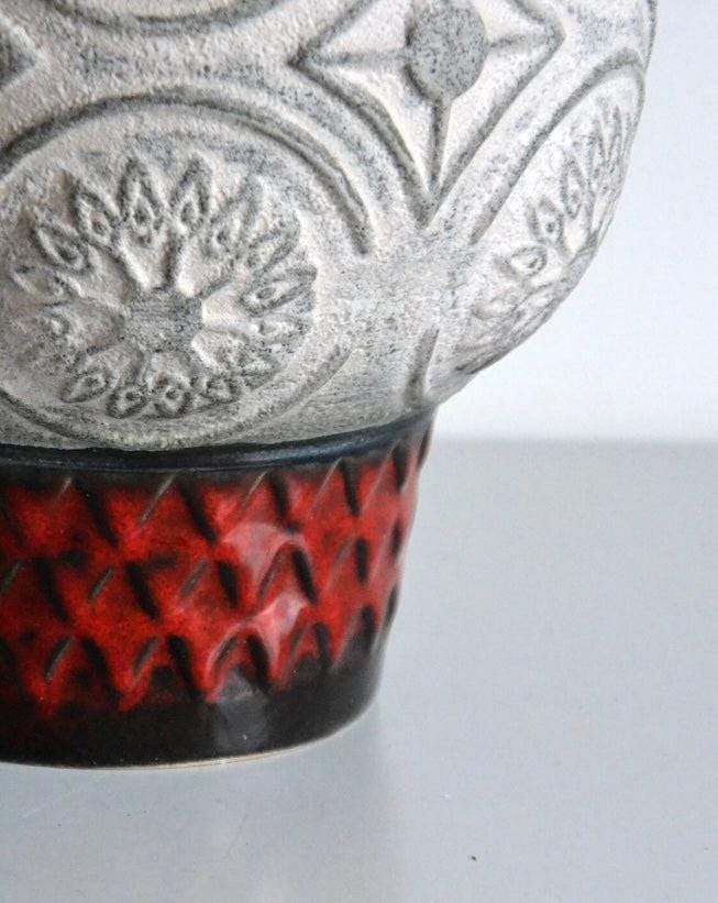 Große Bay-Keramik Lampe Brutalismus Fat Lava Mid Century 41 cm — Ansicht 6