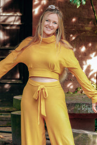 Aila Cropped Jumper amber turtleneck fitted sustainable — Ansicht 3