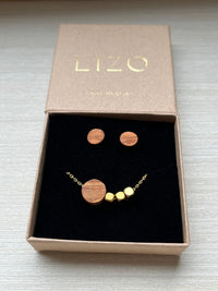 Short Necklace Olive Wood & Stainless Steel – handcrafted in Cologne — Ansicht 6