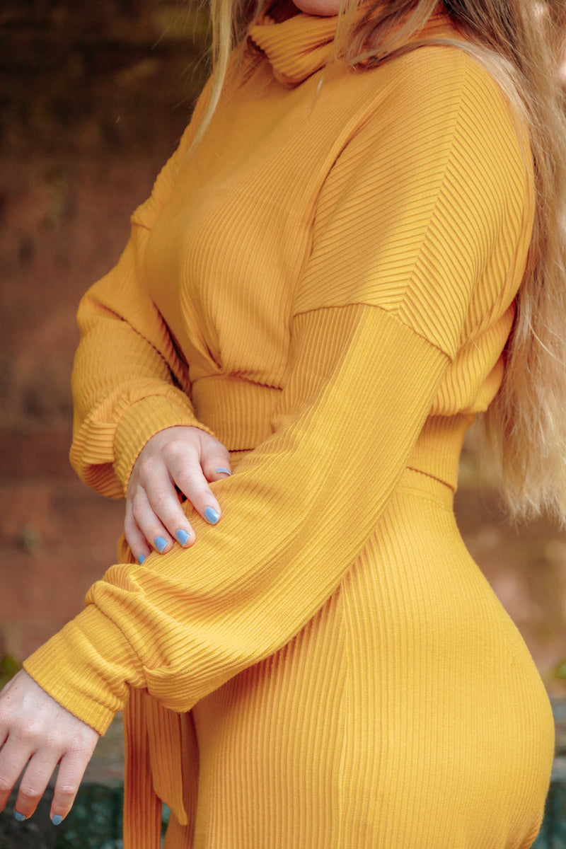 Aila Cropped Jumper amber turtleneck fitted sustainable — Ansicht 4