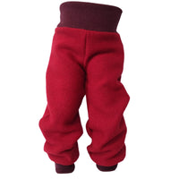 Kinderhose aus Bio-Wolle – Wollwalk, Rot, Mitwachsend — Ansicht 3