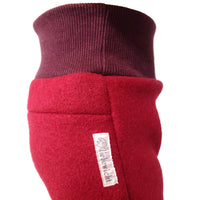 Kinderhose aus Bio-Wolle – Wollwalk, Rot, Mitwachsend — Ansicht 4