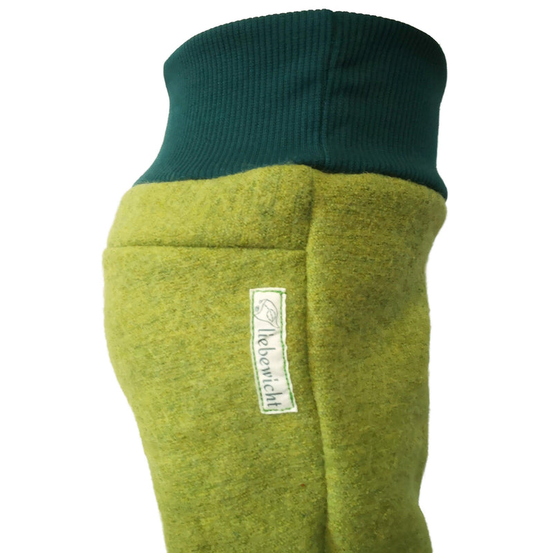 Kinderhose aus Bio-Wolle – Wollwalk Blau, mitwachsend — Ansicht 8