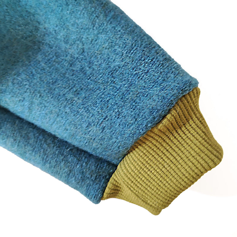 Organic Wool Jumper in Boiled Wool - Blue for Babies & Kids — Ansicht 9