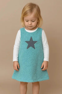 Kids' Star Dress made from Organic Cotton Plush – Cuddly, Skin-friendly, Sustainable — Ansicht 2