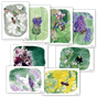 Set of 8 eco-friendly postcards – watercolor insect motifs | Recycled paper | DIN A6