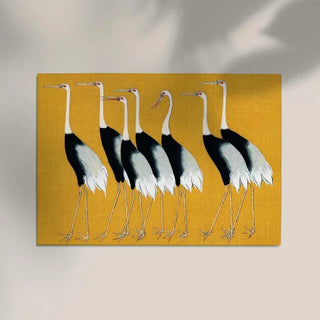 7 Japanese Red Crown Crane – Ogata Korin | Fine Art Print | Japanisches Motiv