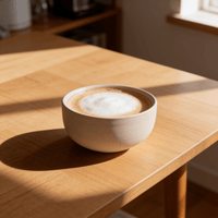 KUMO Cappuccino Cup Beige – Handmade Stoneware — Ansicht 2