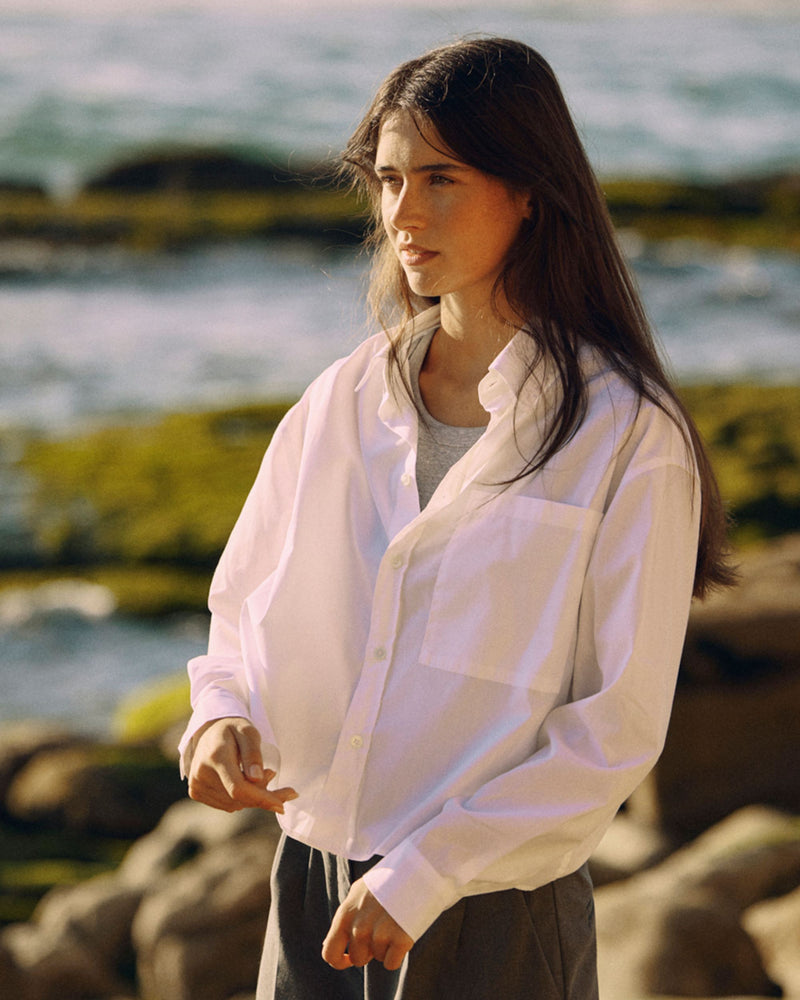 Short shirt blouse made of organic cotton — Ansicht 4