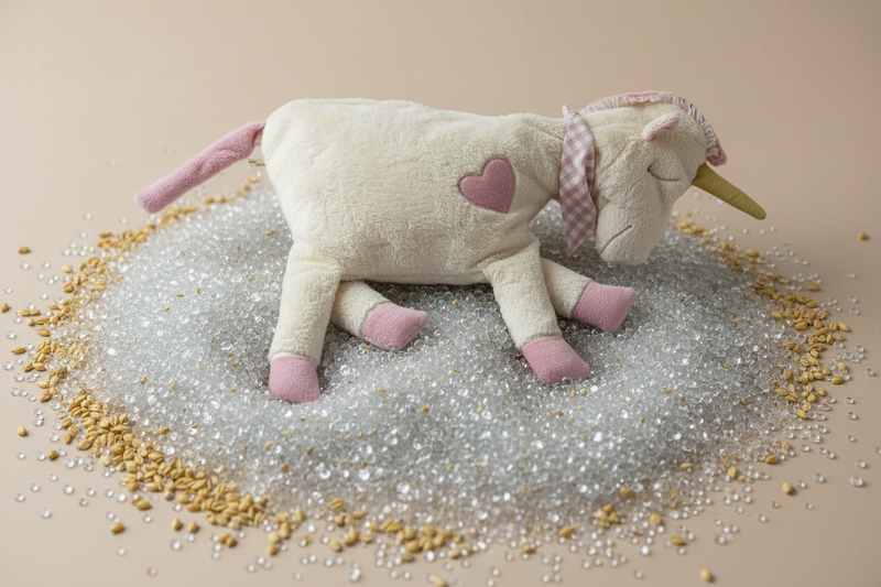 Organic Cuddly Toy Unicorn XXL – Millet Filling, Handmade — Ansicht 4