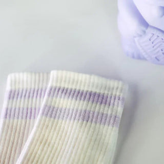 lavender cream Socken – Bio-Baumwolle | EU-Produktion | What a dream