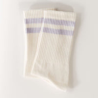 lavender cream organic cotton socks – handmade in the EU — Ansicht 1