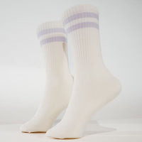 lavender cream organic cotton socks – handmade in the EU — Ansicht 4