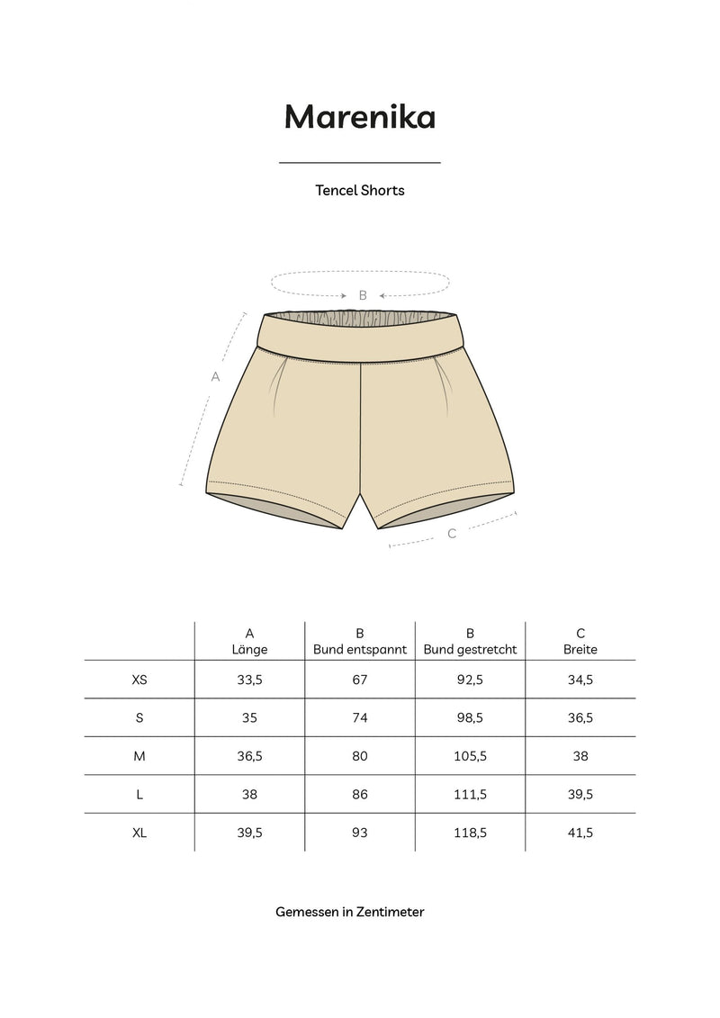 Shorts LIA – Tencel | Beige | Elegant & nachhaltig — Ansicht 6