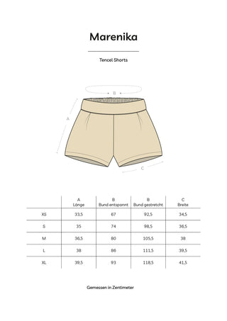 Shorts LIA – Tencel | Beige | Elegant & nachhaltig