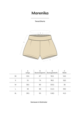 Shorts LIA – Tencel | Beige | Elegant &amp; sustainable