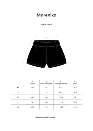 Shorts LIA – Tencel | Schwarz | Elegant & nachhaltig