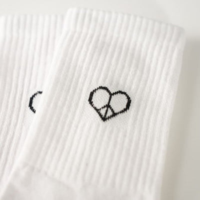 Love & Peace Statement Socks – Organic Cotton