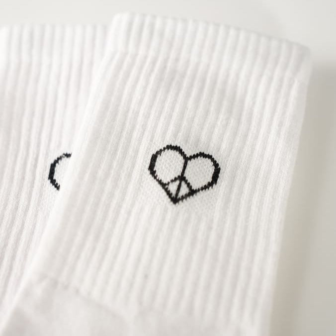 Love & Peace Statement Socks – Organic Cotton — Ansicht 4
