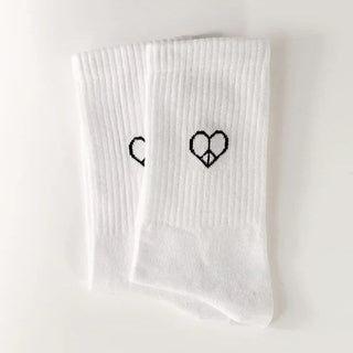 Love & Peace Statement Socken – Bio-Baumwolle für ein besseres Miteinander