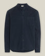 Stand-Up Collar Herringbone Shirt – 100% Organic Cotton, handmade Portugal