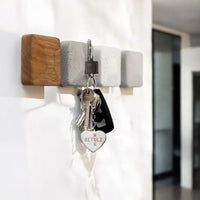 HAMO Magnetischer Schlüsselhalter 4er-Set – Holz, Flur-Organizer — Ansicht 3