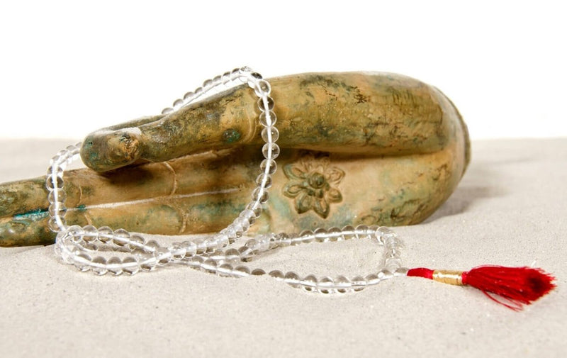 Mala Rock Crystal 108 Beads – AA Quality Meditation — YOVANA GmbH • yogabox.de