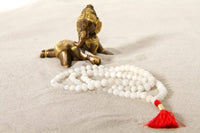 White Agate Mala - 108 Beads Meditation Mindfulness — Ansicht 1