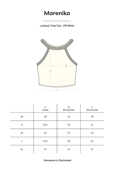 Crop Top AUDREY Organic Cotton Sage S M L XL