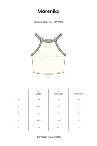 AUDREY Crop Top – Organic Cotton | Ecru | Opaque &amp; Versatile
