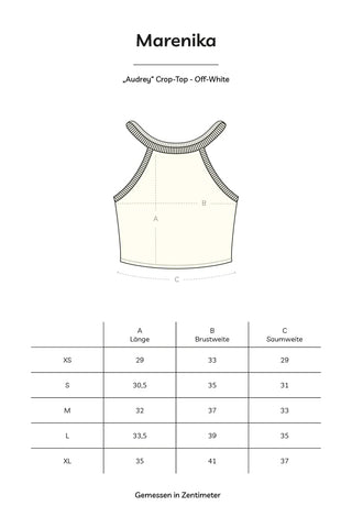 AUDREY Crop Top – Organic Cotton | Ecru | Sustainable Fashion