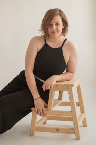 AUDREY Crop Top – Organic Cotton | Black | Comfort &amp; Style